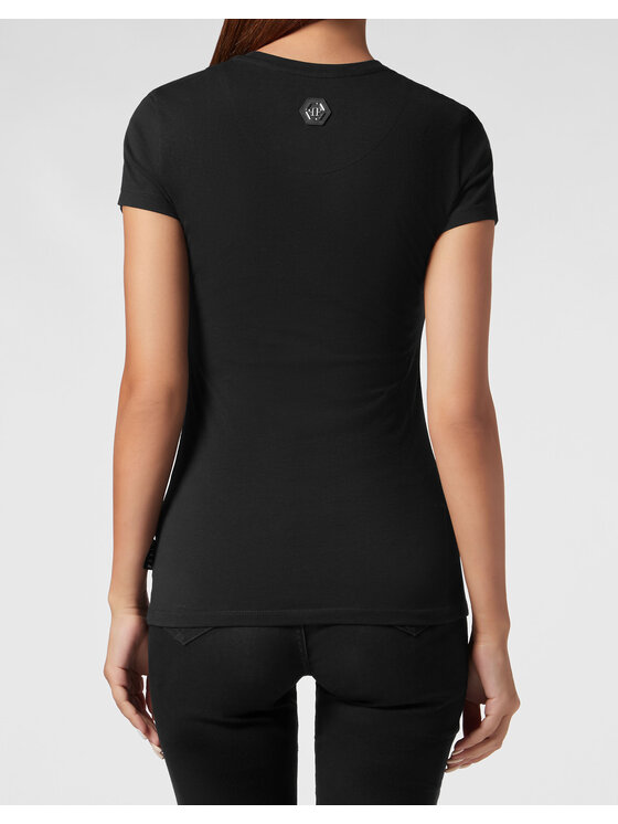 PHILIPP PLEIN PHILIPP PLEIN T-Shirt 787 Czarny Skin Tight Fit