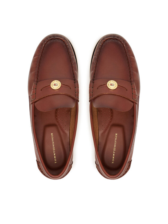 Tommy Hilfiger Tommy Hilfiger Mokaszin Hilfiger Penny Loafer Smooth Lth FW0FW09249 Barna