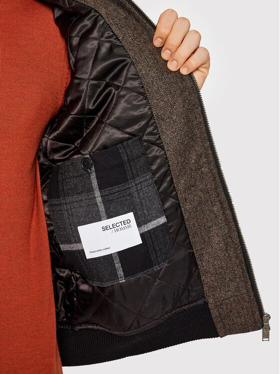 Selected Homme Selected Homme Prijelazna jakna Warwick 16080375 Smeđa Regular Fit