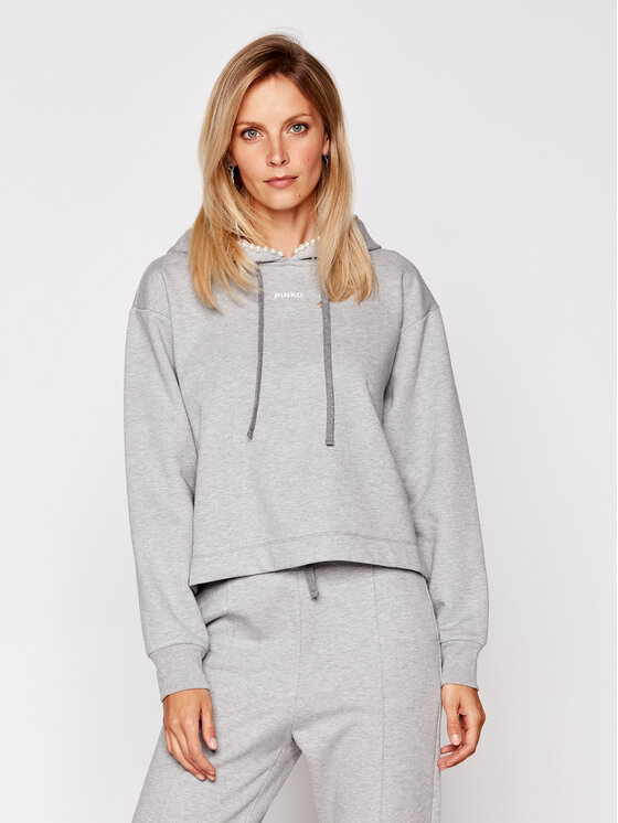 PINKO Pinko Суитшърт Actors Al 20-21 PRR 1N12XX Y75F Сив Regular Fit
