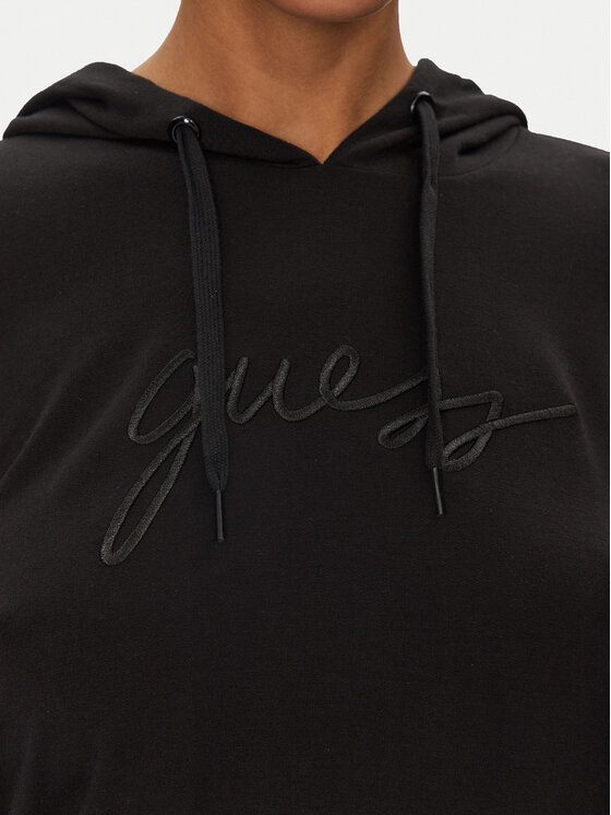 Guess Guess Majica dugih rukava O5GQ00 KCQP2 Crna Regular Fit