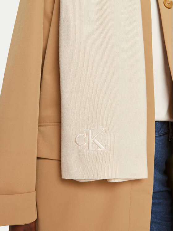 Calvin Klein Calvin Klein Κασκόλ Monogram K60K612659 Εκρού