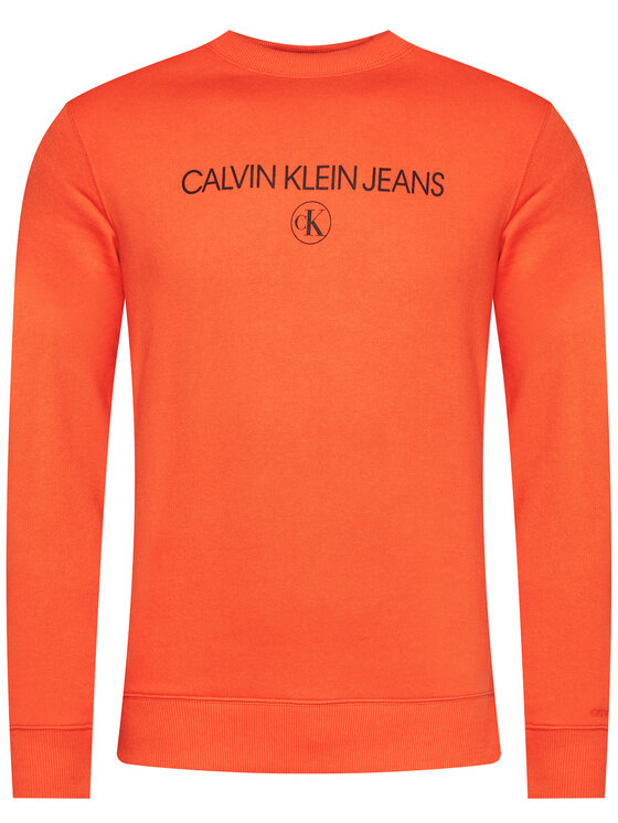 Calvin Klein Jeans Džemperis Archive Logo J30J316683 Oranžinė Regular Fit •  Modivo.lt