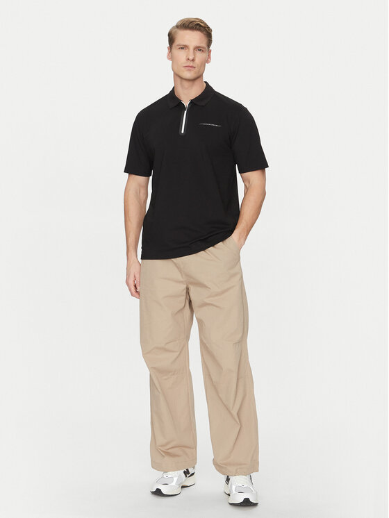 Jack&Jones Jack&Jones Polokošile Fusion 12273127 Černá Regular Fit