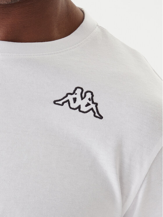 Kappa Kappa Set di maglie a maniche lunghe Logo Saro 37216LW Bianco Regular Fit