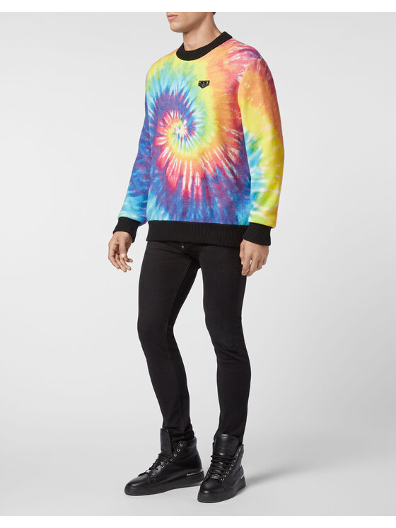 PHILIPP PLEIN PHILIPP PLEIN Sweter 4809 Kolorowy Regular Fit