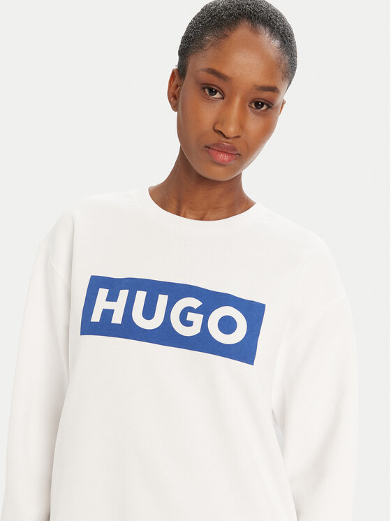HUGO HUGO Pulóver Classic 50522425 Fehér Relaxed Fit