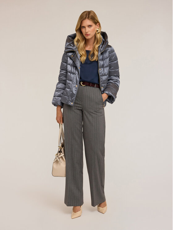 Motivi Motivi Giubbotto piumino F754Q000697N004 Turchese Regular Fit