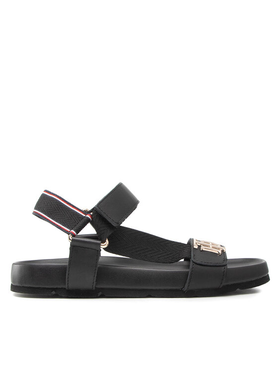 Tommy Hilfiger Sandalen Th Hardware Sporty Sandal FW0FW06231 Schwarz