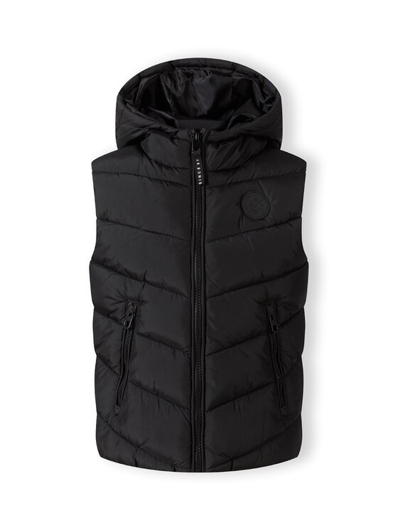 minoti minoti Kamizelka 19gilet45 Czarny Regular Fit