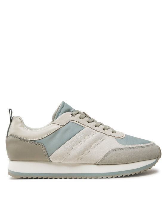 Calvin Klein Snīkeri Low Top Lace Up Mix HM0HM01495 Pelēks