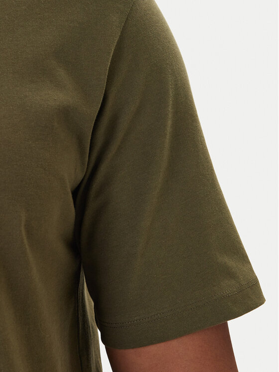 Jack & Jones Jack & Jones T-Shirt Orrganic Basic 12156101 Zielony Slim Fit