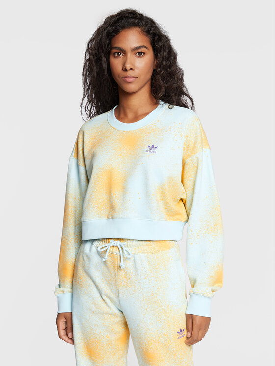 adidas adidas Majica dugih rukava Allover Print HL6600 Šarena Relaxed Fit