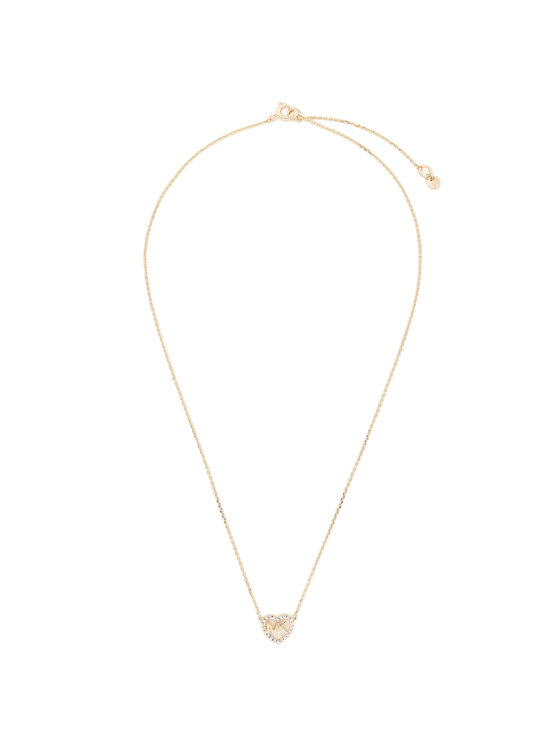 Michael Kors Michael Kors Naszyjnik Logo Heart Neck MKC1244AN791 Złoty