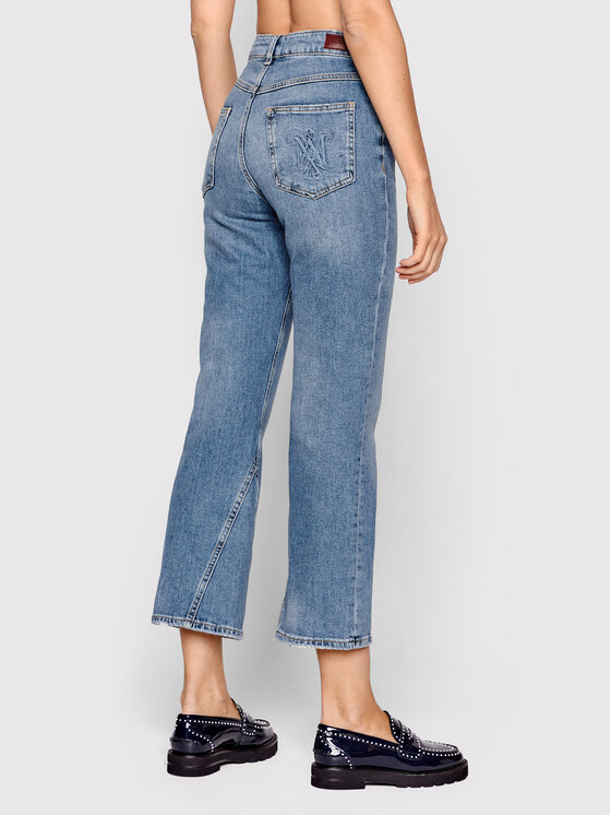 MAX&Co. MAX&Co. Τζιν Broccato 71810522 Μπλε Flared Leg