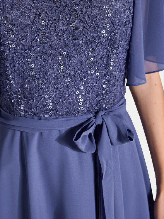 Swing Swing Koktejlové šaty 5AI02500 Modrá Regular Fit