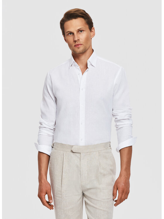 Pako Lorente Pako Lorente Koszula P26SF-1X-021 Biały Slim Fit
