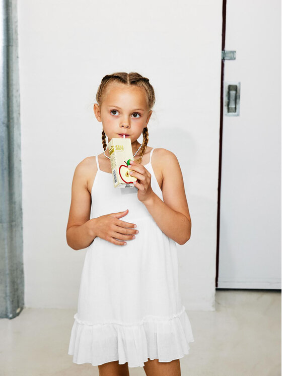 NAME IT NAME IT Sommerkleid 13227423 Weiß Regular Fit