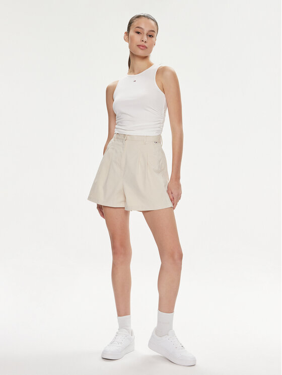 Tommy Jeans Tommy Jeans Marškinėliai DW0DW17893 Balta Slim Fit