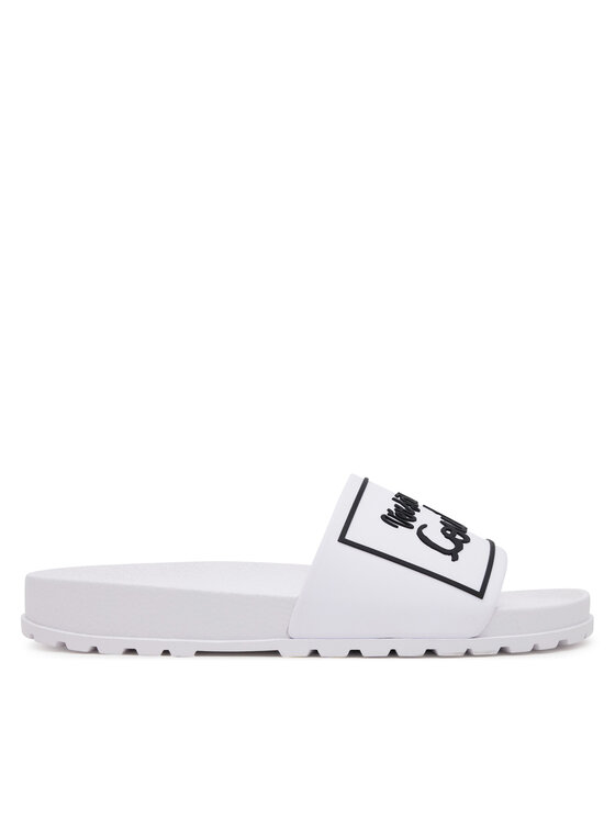 Şlapi Versace Jeans Couture 78VA3SQ2 Alb