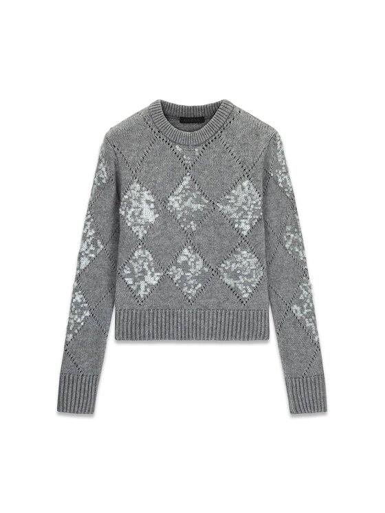 Guess Guess Sweter 181552 Szary Classic Fit