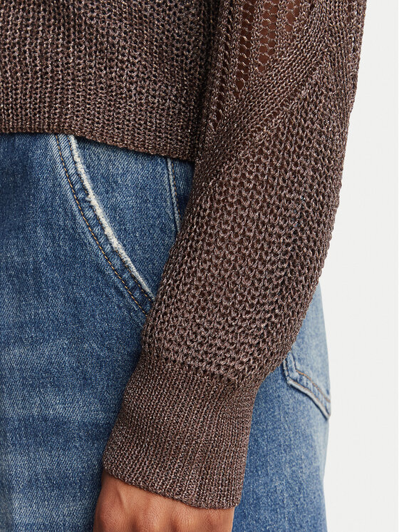 Morgan Morgan Strickjacke 242-MAGATHE Dunkelbraun Regular Fit