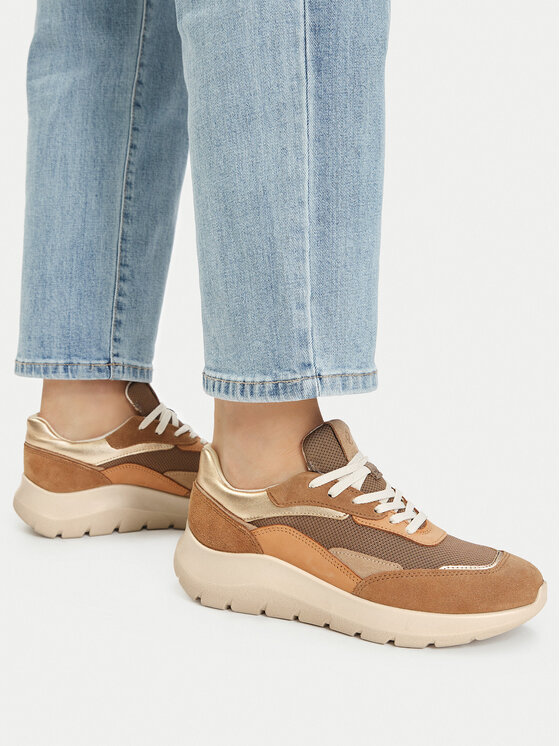 ECCO ECCO Sneakersy Valerie 23981352571 Brązowy