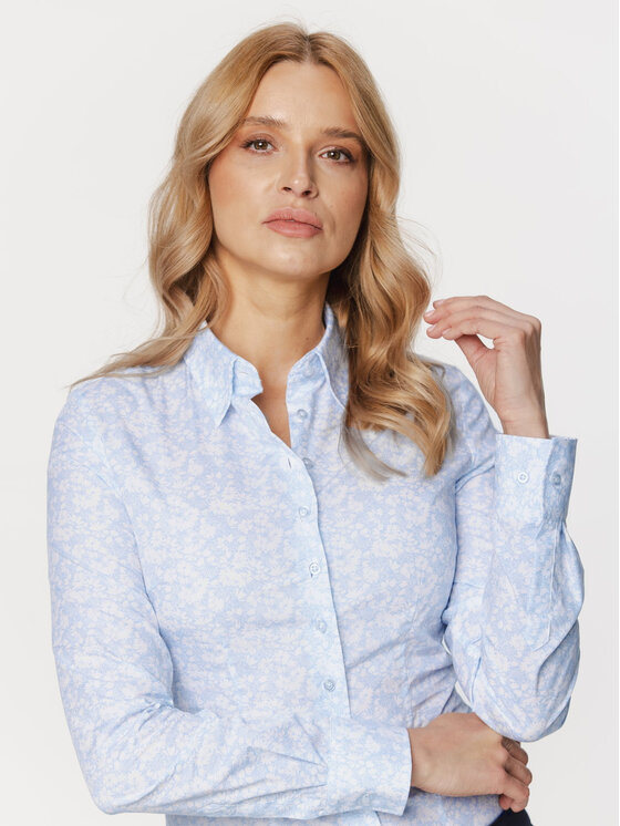 Willsoor Willsoor Koszula 61410 Niebieski Regular Fit
