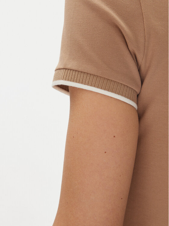 Tommy Hilfiger Tommy Hilfiger Polo Feminine Sporty Slim Polo Ss WW0WW44517 Kaki Regular Fit