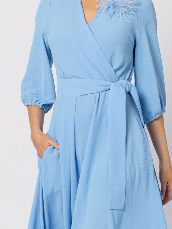 LIDIA KALITA LIDIA KALITA Sukienka koktajlowa Ophélie Niebieski Flare Fit