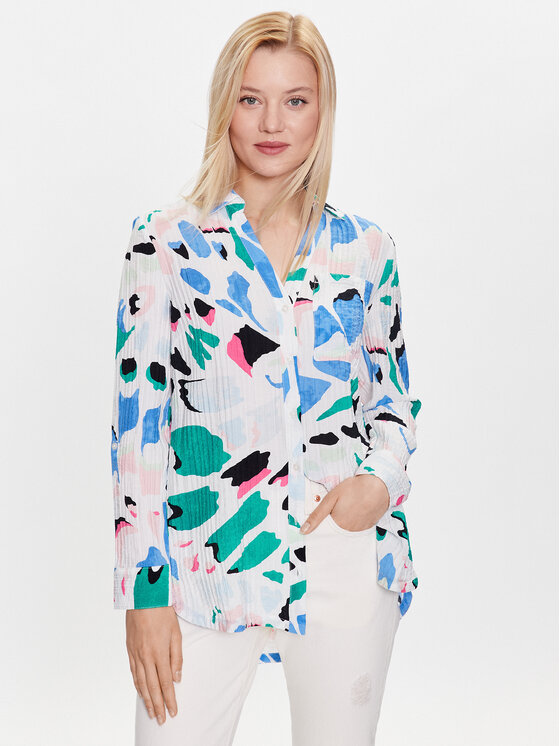 s.Oliver s.Oliver Srajca 2128371 Bela Regular Fit