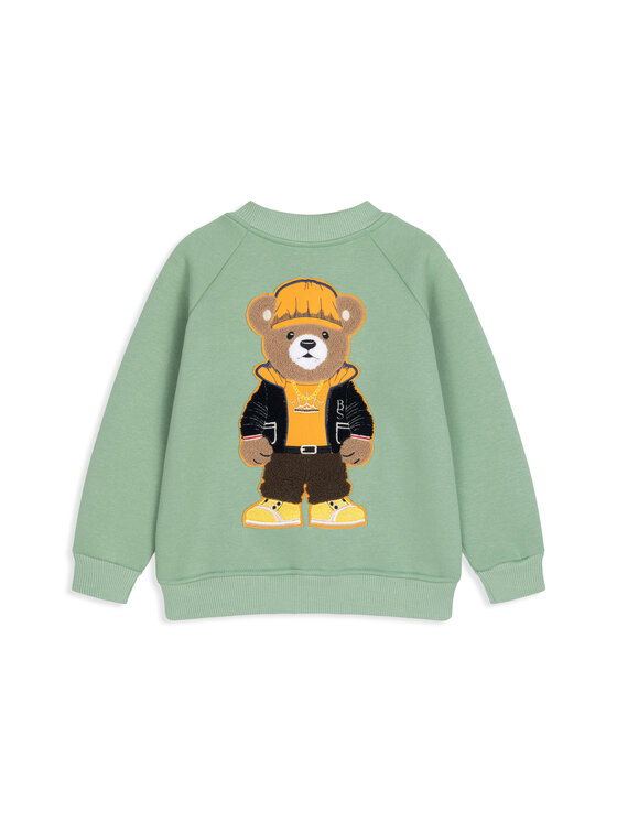 Bluza Bejbi Story, Rozmiar 104, Zielony, bomberka Axel Teddy