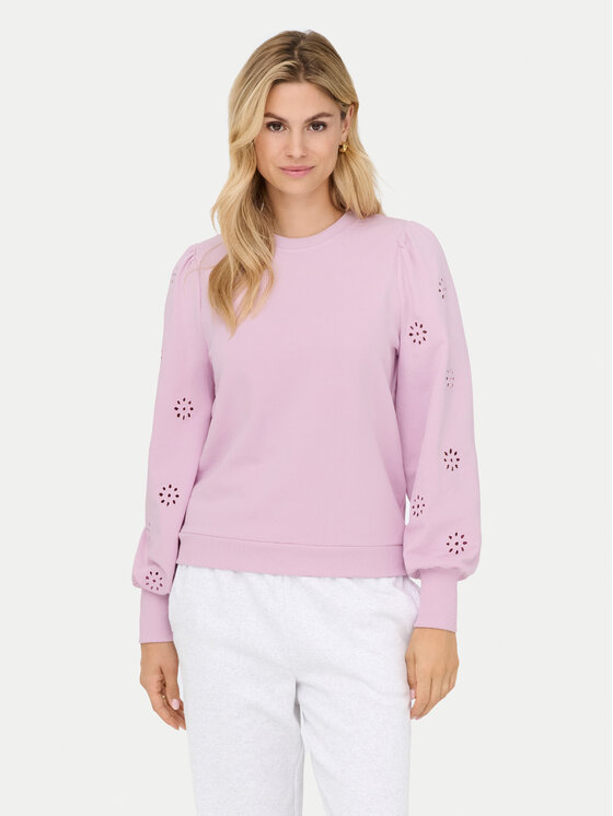 ONLY ONLY Суитшърт Femme 15315687 Розов Regular Fit