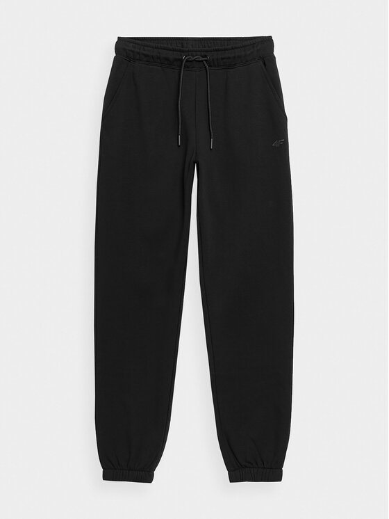 4F 4F Pantaloni trening 4FAW23TTROF475 Negru Regular Fit