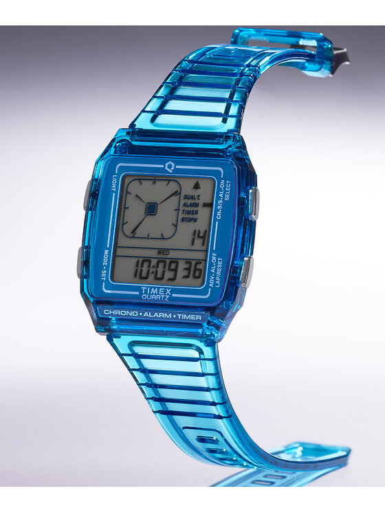 Timex Timex Zegarek 194366343151 Niebieski