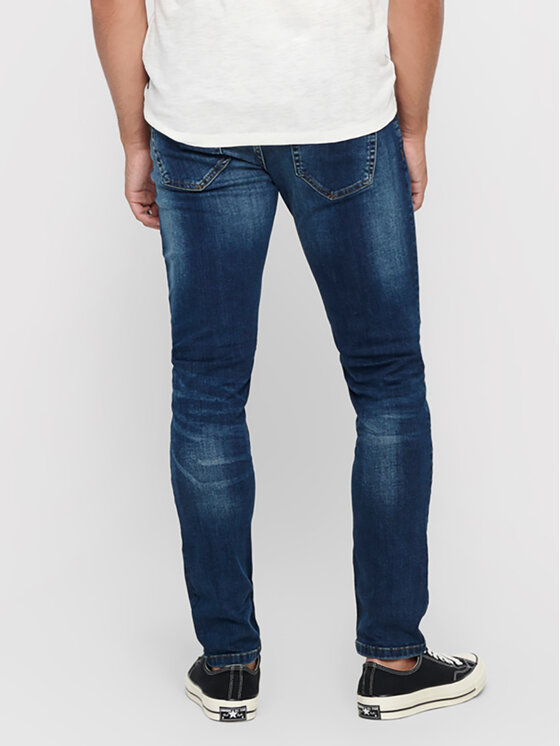 Only & Sons Only & Sons Jeansy Weft 22005076 Granatowy Regular Fit