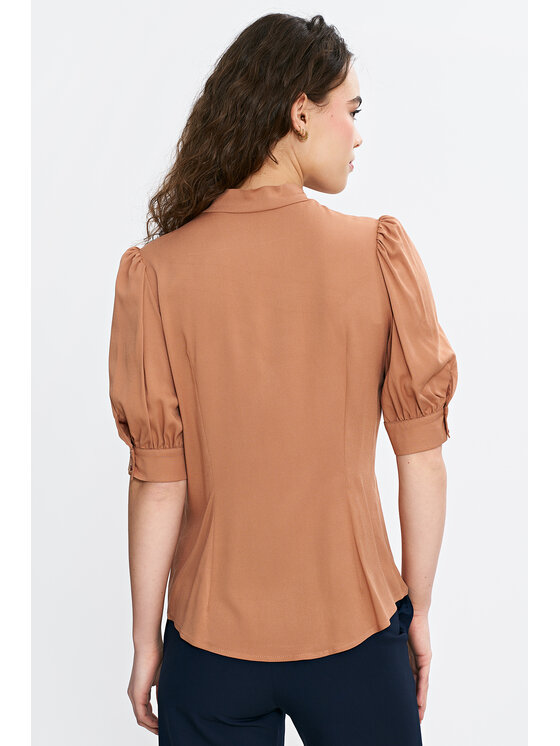NIFE NIFE Halenka B189 Hnědá Regular Fit