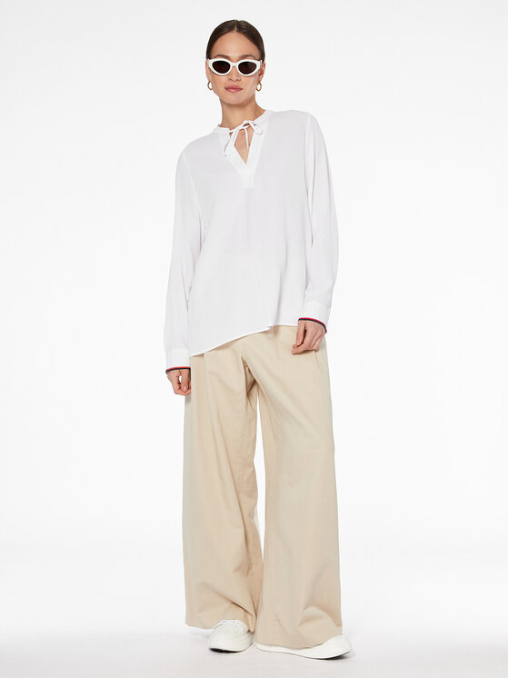Tommy Hilfiger Tommy Hilfiger Halenka WW0WW37994 Bílá Regular Fit