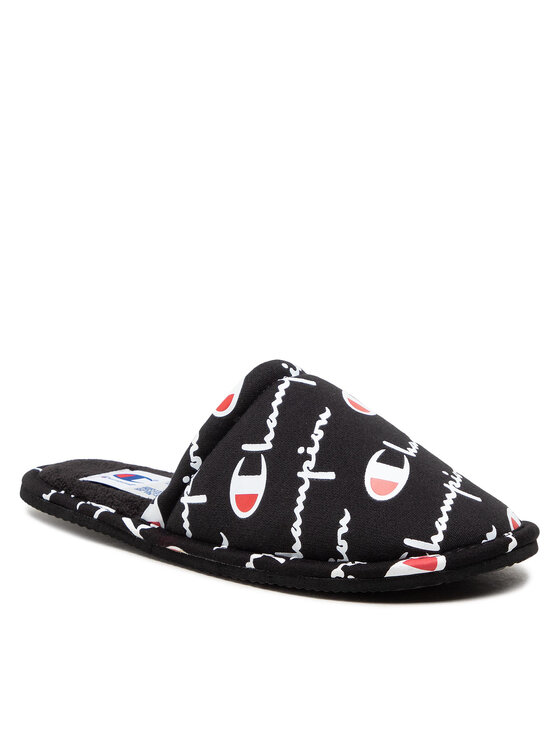 Champion Пантофи Slide Sleepover Script S21762-CHA-KK001 Черен