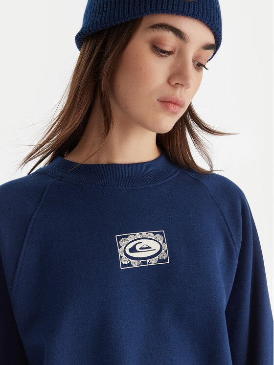 Quiksilver Quiksilver Jopa Graphic Crew EQWFT03198 Mornarsko modra Regular Fit