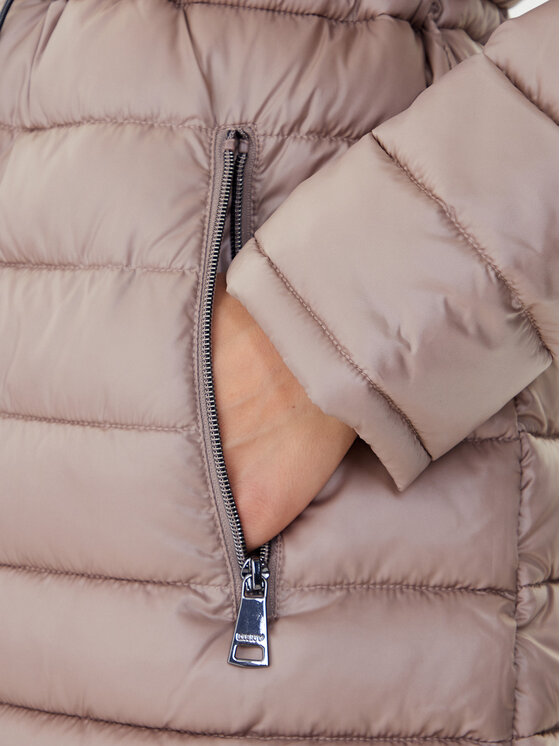 DKNY DKNY Cappotto invernale DLEMPV38 Beige Slim Fit