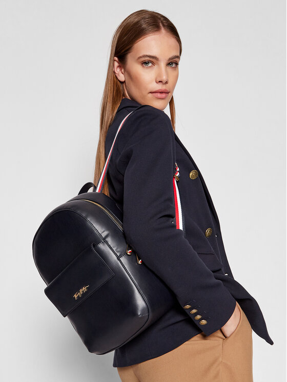 Tommy Hilfiger Tommy Hilfiger Nahrbtnik Iconic Tommy Backpack AW0AW11074 Mornarsko modra