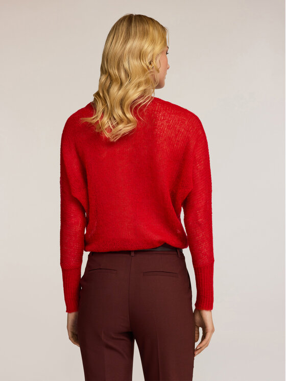 Motivi Motivi Cardigan M427W103661N016 Rosso Over Fit