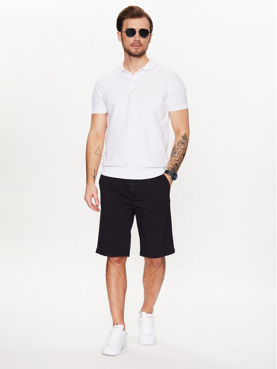 Pantaloncini di tessuto 23414027 Nero Regular Fit