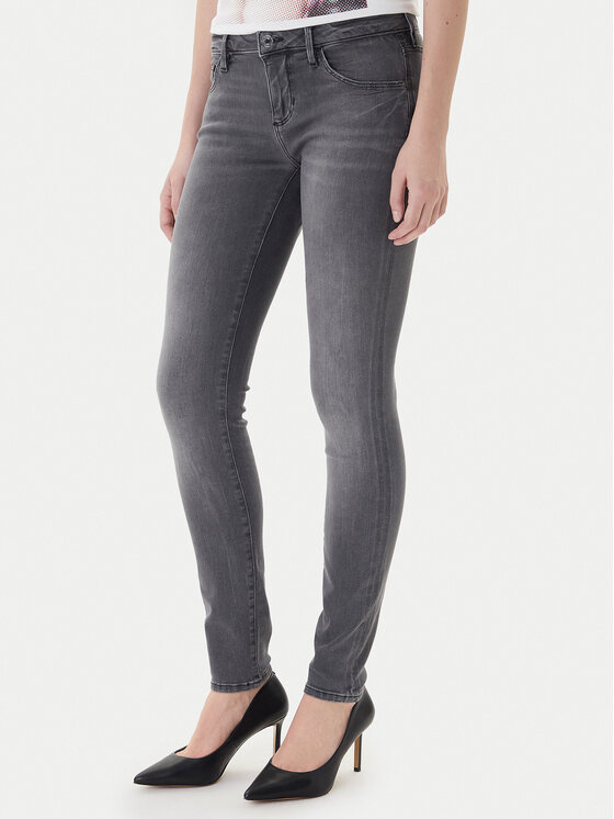 Guess Guess Jeansy Annette W2YA99 D4PZ2 Šedá Skinny Fit