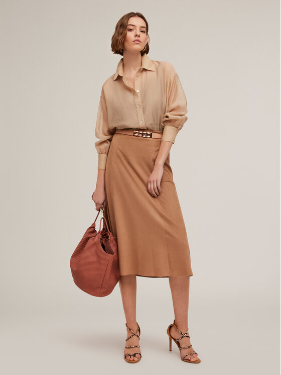 Motivi Motivi Camicia 5015W000500N002 Écru Regular Fit