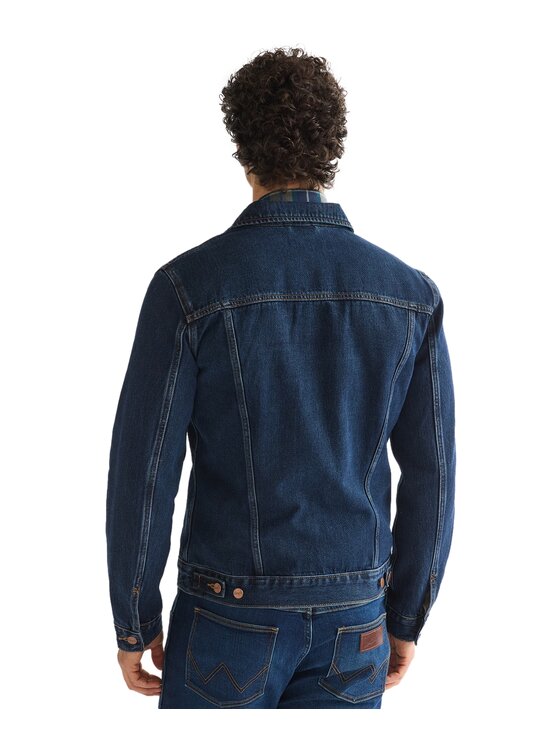 Wrangler Wrangler Kurtka jeansowa 112387652 Granatowy Regular Fit