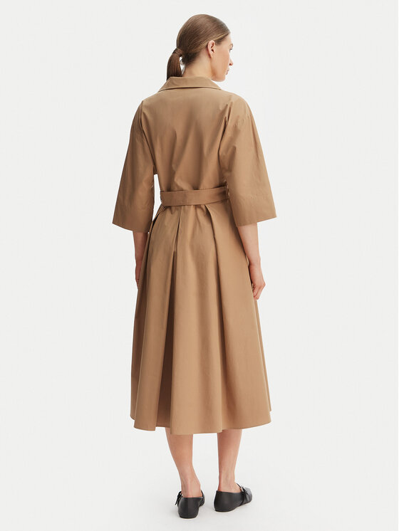 Weekend Max Mara Weekend Max Mara Рокля тип риза Padana 2615221062 Кафяв Regular Fit