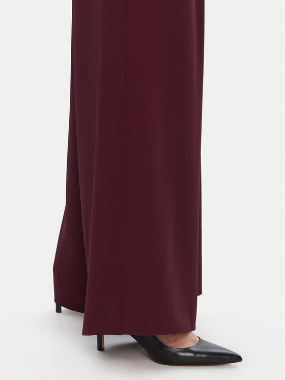 Rinascimento Rinascimento Palazzo hlače CFC0125495003 Tamnocrvena Wide Leg