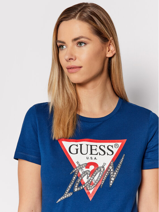 T-shirt Sparkle Icon W2RI07 I3Z11 Blu scuro